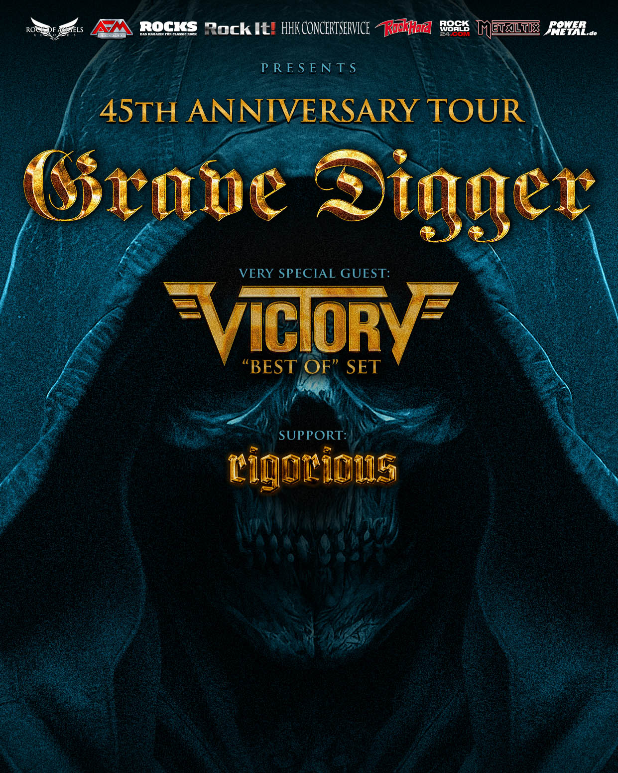 GRAVE DIGGER - 45th Anniversary Tour 2025 - 18.01.2025