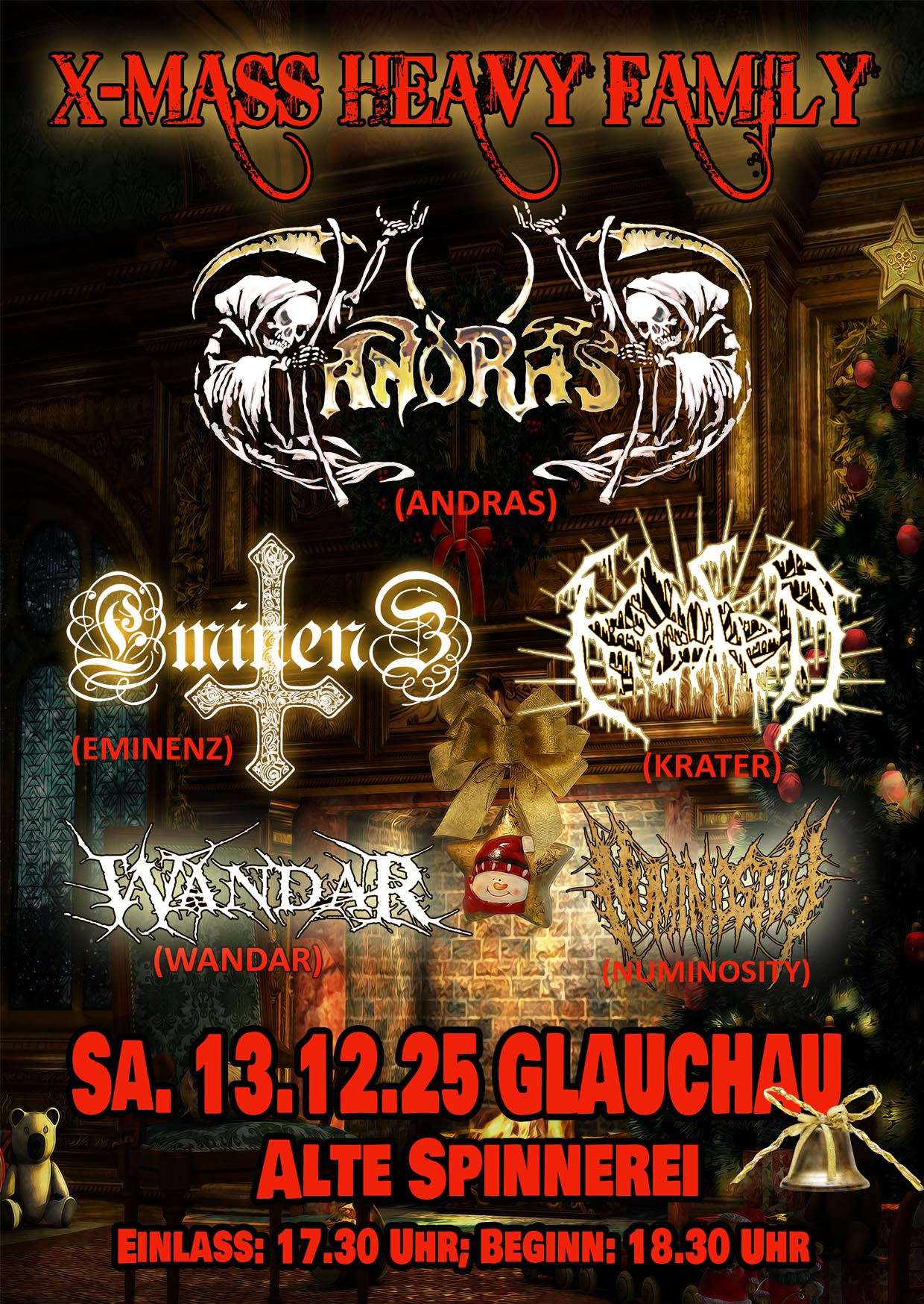X-MASS HEAVY FAMILY - ANDRAS, EMINENZ, KRATER, WANDAR, NUMINOSITY - 13.12.2025